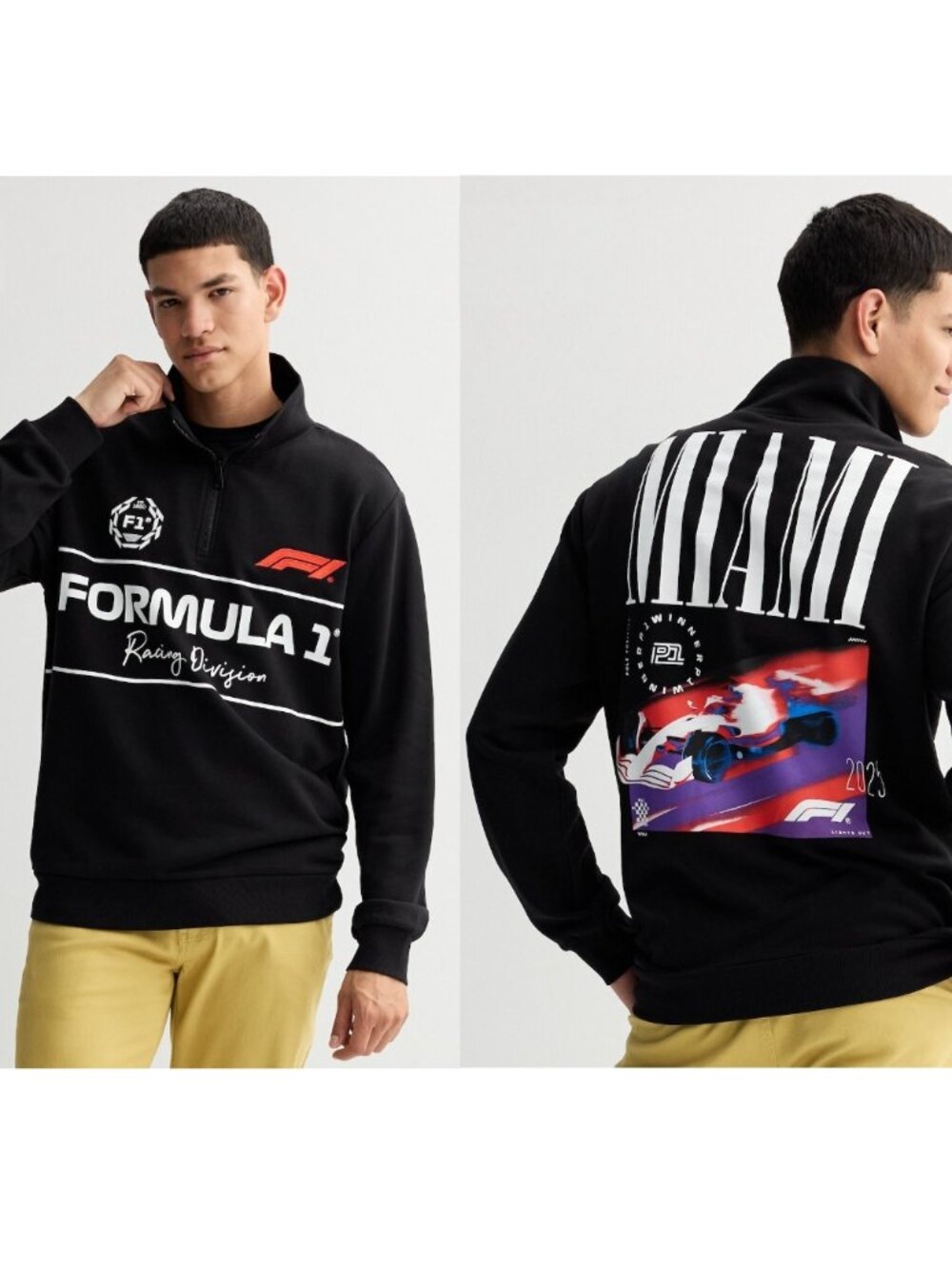 NWT Men's Miami Formula 1 Racing Division Graphic Pullover Sweater Size XL